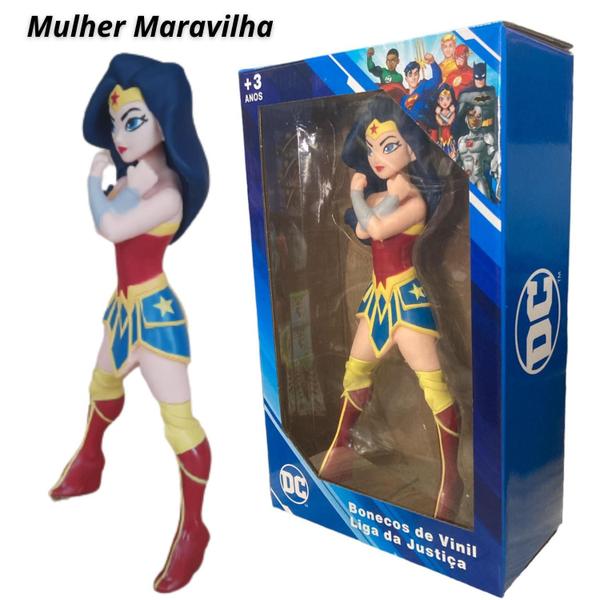 Imagem de Boneco de vinil liga da justiça super heróis dc comics 25cm