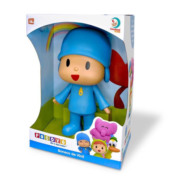 Imagem de Boneco De Vinil Pocoyo Cardoso Toys 30cm +18M