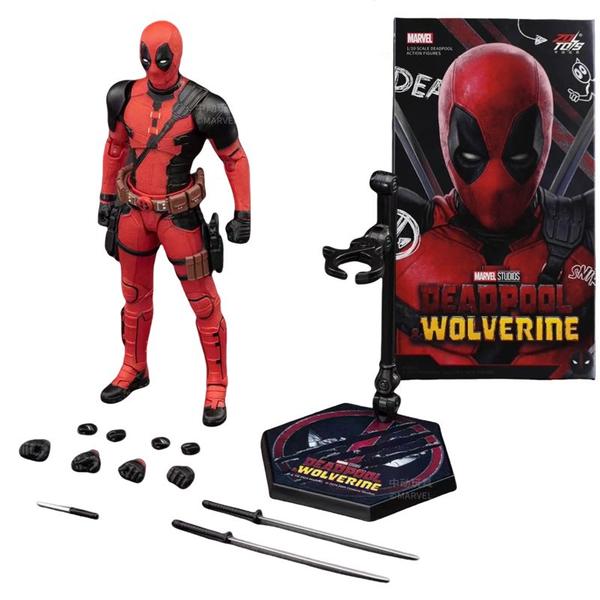 Imagem de Boneco Deadpool x Wolverine Marvel Zd Toys Action Figure