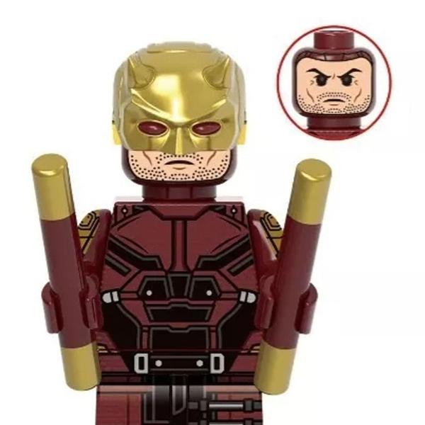 Boneco demolidor deredevil blocos de montar - BLOCO DE MONTAR Imagem de Boneco demolidor deredevil blocos de montar