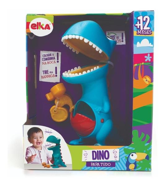 Boneco Dino Papa Tudo Dinossauro - Infantil Didático - Elka Imagem de Boneco Dino Papa Tudo Dinossauro - Infantil Didático - Elka