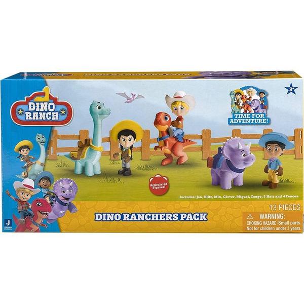 Imagem de Boneco Dino Rancho Pack Pacote Ranchers Jazwares 13 Peças