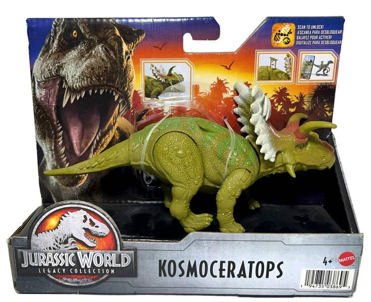 Imagem de Boneco Dinossauro Articulado Dino Kosmoceratops - Ataque Selvagem - Personagem Do Filme Jurassic World - Mattel