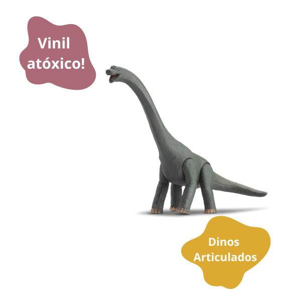 Imagem de Boneco Dinossauro Braquiossauro Articulado 35cm Brinquedo