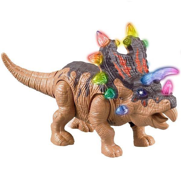 Imagem de Boneco Dinossauro com LUZ e Som Marrom DM TOYS DMT5134