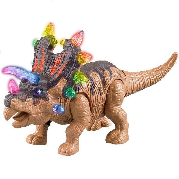 Imagem de Boneco Dinossauro com LUZ e Som Marrom DM TOYS DMT5134