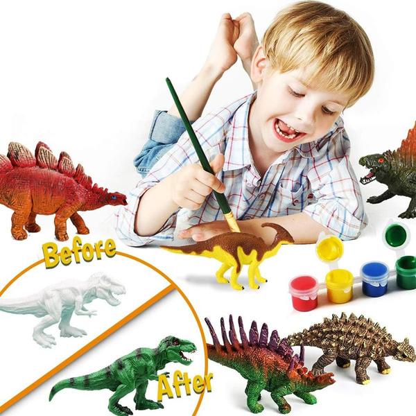 Imagem de Boneco Dinossauros De Brinquedo Infantil Para Pintar Colorir - Zoop Toys