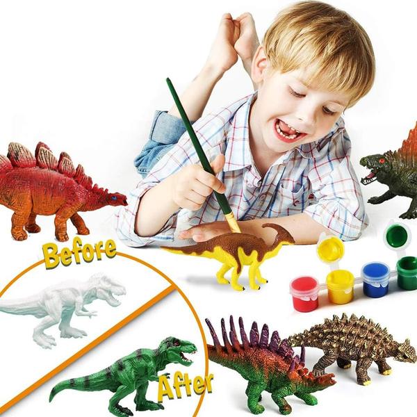 Boneco Dinossauros De Brinquedo Infantil Para Pintar Colorir - Zoop Toys Imagem de Boneco Dinossauros De Brinquedo Infantil Para Pintar Colorir - Zoop Toys