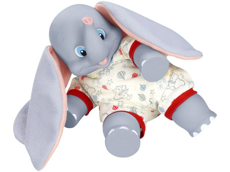 Imagem de Boneco Disney Amor de Filhote Dumbo Baby - 29,5cm com Acessório Roma Brinquedos