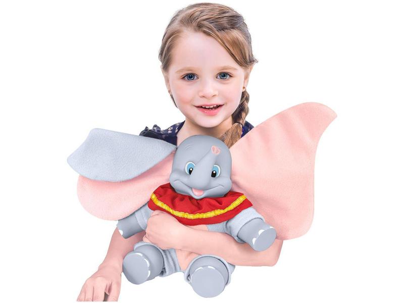 Imagem de Boneco Disney Amor de Filhote Dumbo Baby - 29,5cm com Acessório Roma Brinquedos