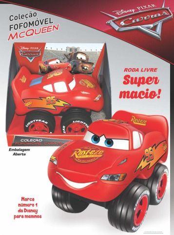 Imagem de Boneco Disney Carros McQueen Coleção Fofomóvel Em Vinil