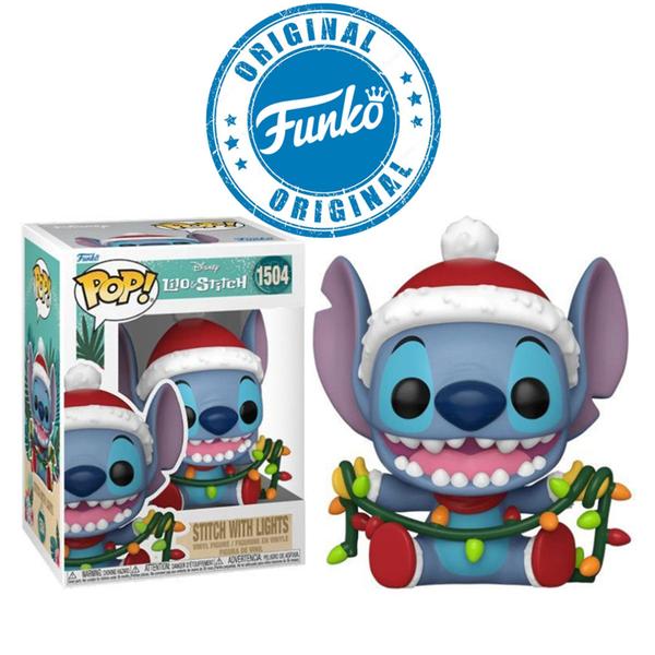 Imagem de Boneco Disney Lilo & Stitch With Lights Natal Pop Funko 1504 - 889698800389