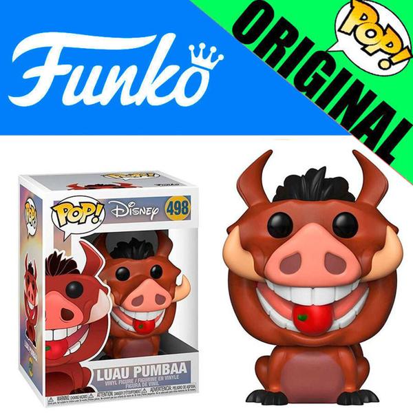 Imagem de Boneco Disney O Rei Leão Pumbaa Luau Pop Funko 498 Original - 889698364027