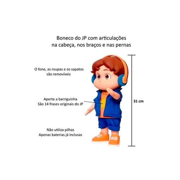 Imagem de Boneco do JP João Pedro 31cm que fala 14 Frases Baby Brink