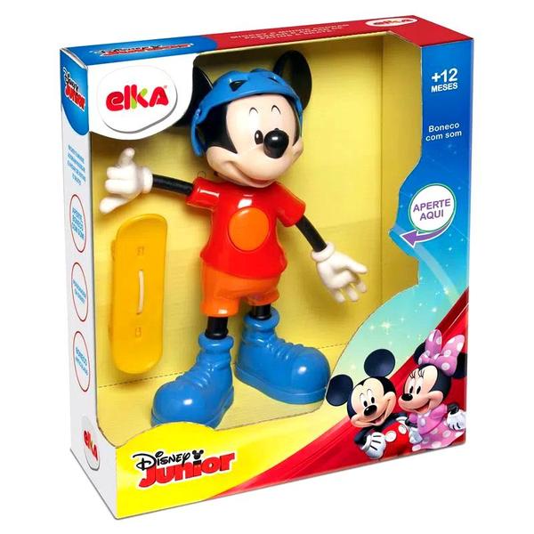 Imagem de Boneco do Mickey com Falas e Português com Skate 24cm Elka