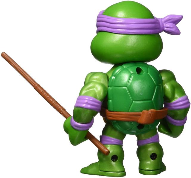 Imagem de Boneco Donatello de Liga de Metal Tartarugas Ninja, 10cm, Diversão para Crianças e Adultos, Roxo