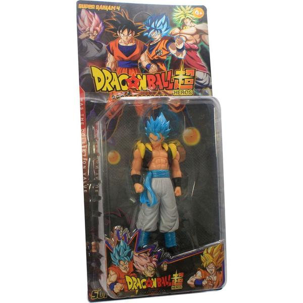 Imagem de Boneco Dragon Ball Z Action Figure - Gogeta Super Saiyajin Deus Blue - 18cm - Harsh