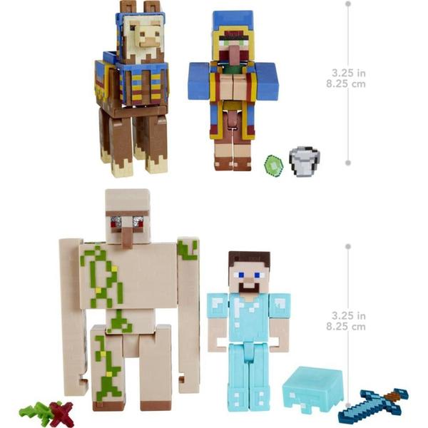 Imagem de Boneco e Personagem Minecraft 2-PACK FIG. 8CM (S)