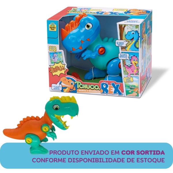 Imagem de Boneco Educativo Dinossauro Rex Monta E Desmonta Tchuco Toys