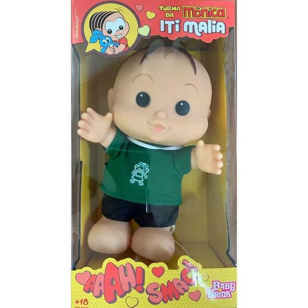 Boneco em Vinil Cebolinha Iti Malia Turma da Mônica - Baby Brink Imagem de Boneco em Vinil Cebolinha Iti Malia Turma da Mônica - Baby Brink