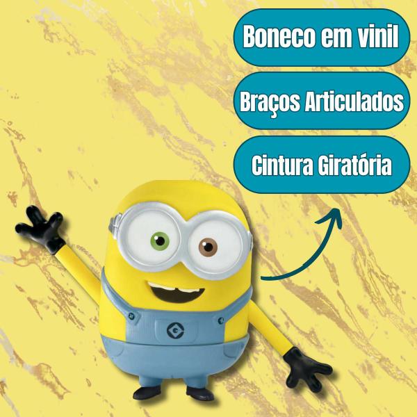 Imagem de Boneco Em Vinil Kevin Bob Stuart Infantil Minions Articulado Filme Meu Malvado Favorito Lider Brinquedos