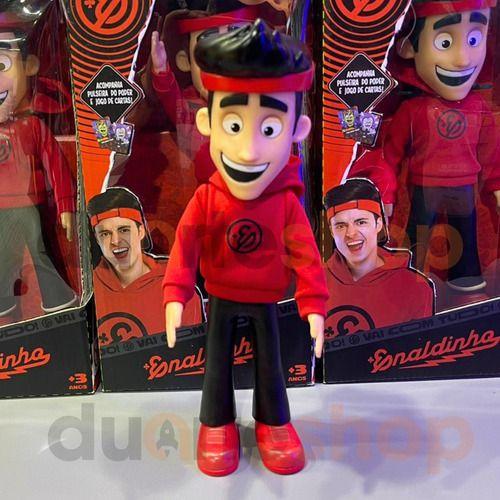 Imagem de Boneco Enaldinho Youtuber Brinquedo 25cm Pulseiras Cartinhas