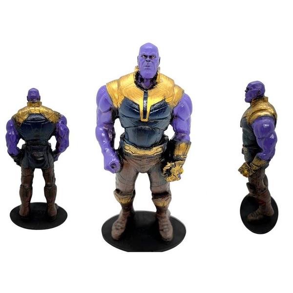 Imagem de Boneco Estatua Thanos Vingadores Guerra Infinita Filme Marvel Colecionaveis Miniatura 19 cm de Resina