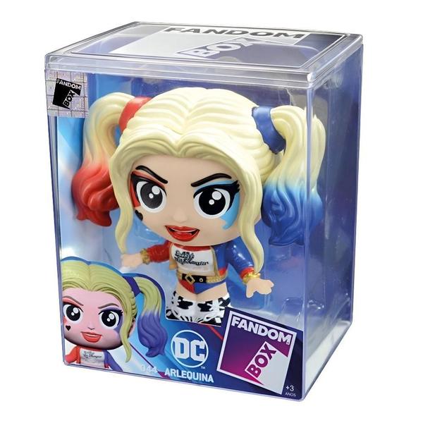 Boneco Fandom Box Liga Da Justica - Arlequina - Lider Imagem de Boneco Fandom Box Liga Da Justica - Arlequina