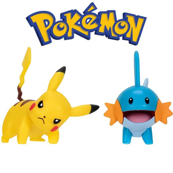 Imagem de Boneco Figura de Batalha Pikachu Mudkip Pokémon 003422 Sunny