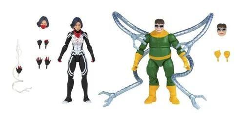 Imagem de Boneco figura doutor octopus e teia de seda legends silk doc ock  spider man hasbro f3462