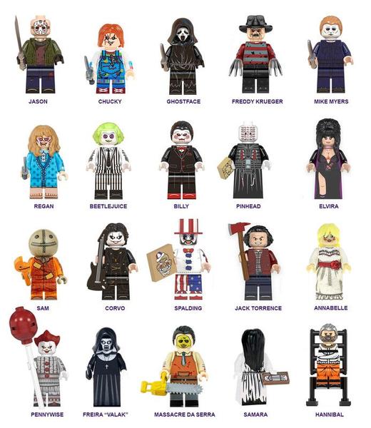 Boneco filme terror classicos cinema bloco de montar escolha Imagem de Boneco filme terror classicos cinema bloco de montar escolha