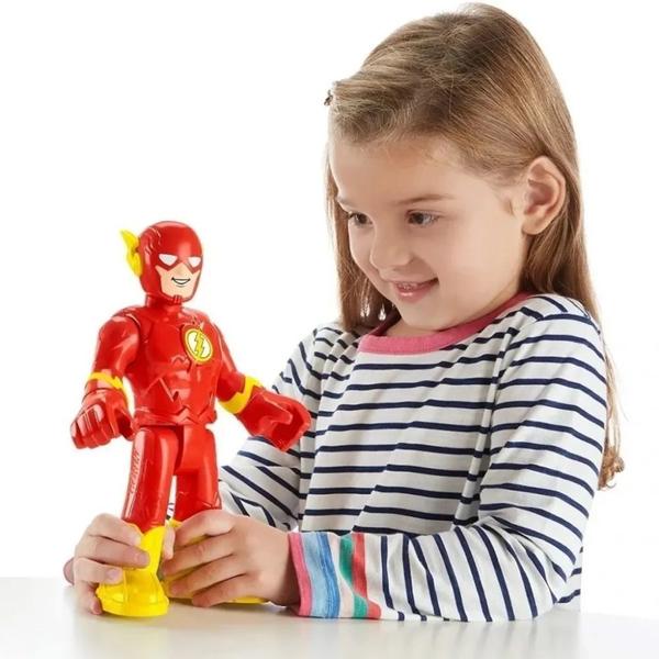 Imagem de Boneco Flash Grande Imaginext Dc Super Friends 25 Cm Gpt41  Mattel 