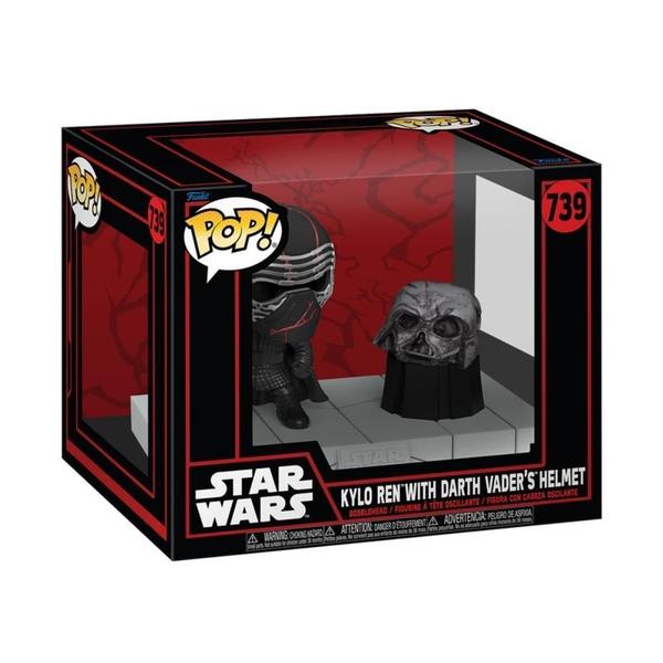 Imagem de Boneco Funko Pop Deluxe Starwars Kylo E Máscara Darth Vader