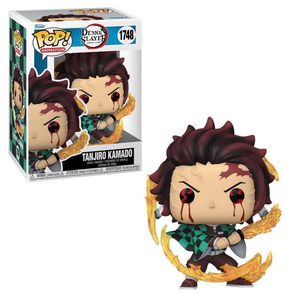 Imagem de Boneco Funko Pop Demon Slayer - Tanjiro Respiração Do Sol