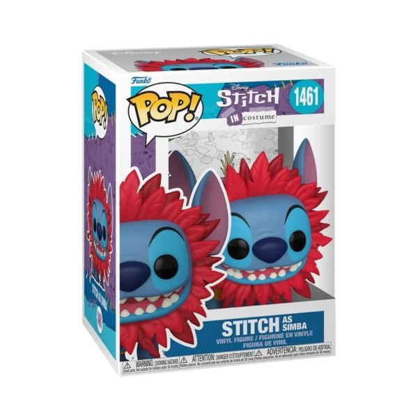 Imagem de Boneco Funko Pop Disney Stitch Rei Leão Simba Costume 1461