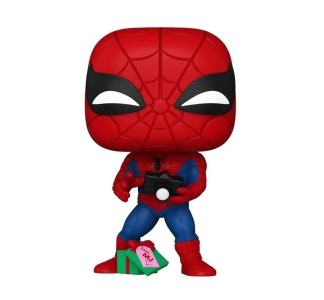 Imagem de Boneco Funko Pop Marvel Homem-Aranha com Presente de Natal