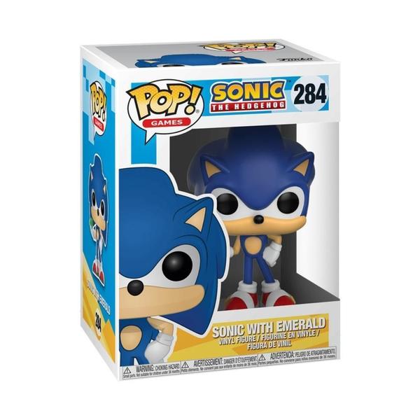 Imagem de Boneco Funko Pop Sonic The Hedgehog - Sonic With Emerald