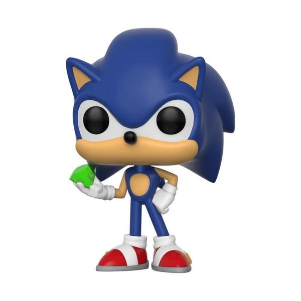 Imagem de Boneco Funko Pop Sonic The Hedgehog - Sonic With Emerald