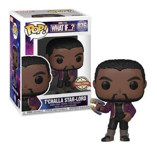 Imagem de Boneco Funko Pop T'Challa Star Lord 876 What If Marvel Comic