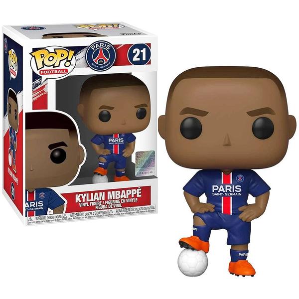 Imagem de Boneco Futebol Funko Kylian Mbappé Paris Saint Germain Psg Miniatura Cabeçudo Astro Futebol Mundial