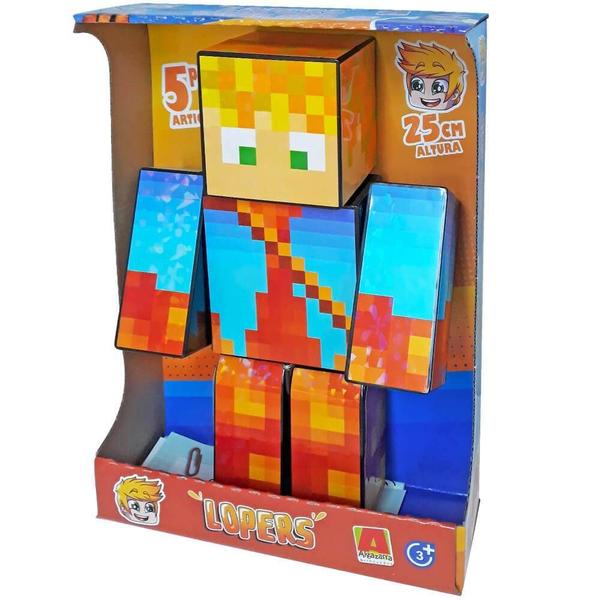 Imagem de Boneco gamer skin lopers 25cm algazarra