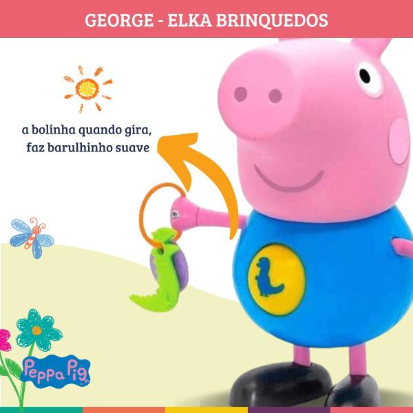 Imagem de Boneco George Com Atividades Peppa Pig - Elka Brinquedos