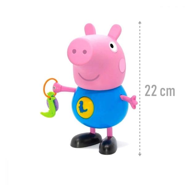 Imagem de Boneco George com Atividades Peppa Pig Infantil Didatico - Elka 1098