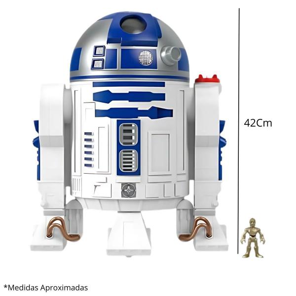 Imagem de Boneco Gigante Star Wars R2D2 Som e Luz Imaginext