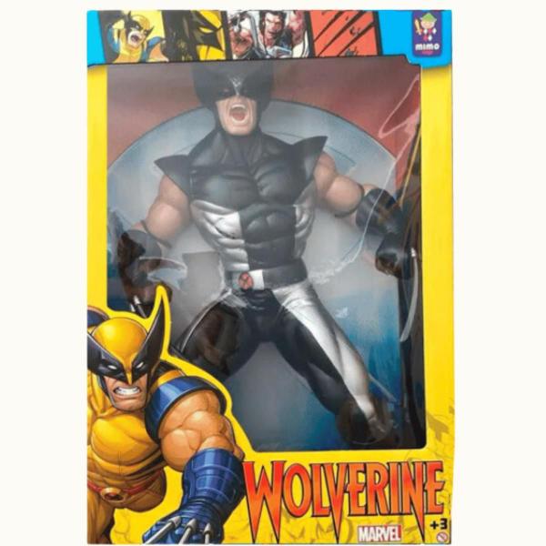 Imagem de Boneco Gigante X Men Wolverine Traje Preto 55Cm Mimo 472