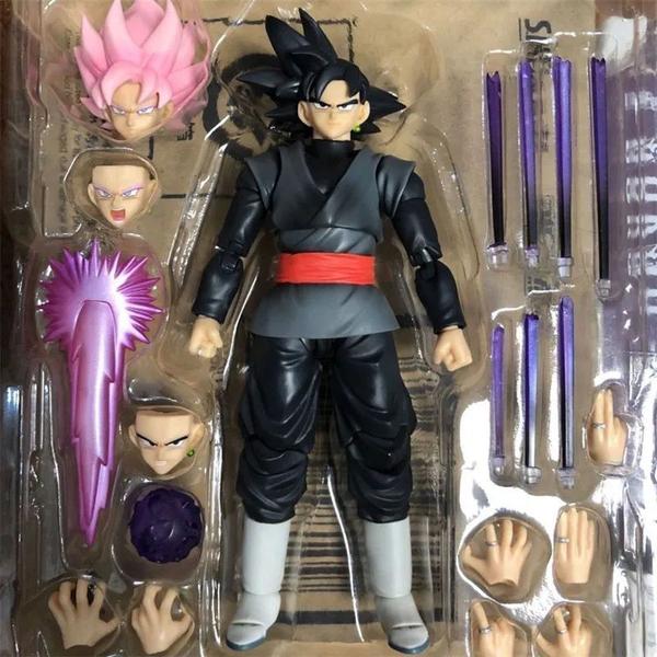 Imagem de Boneco Goku Black Articulado Dragon Ball Action Figure Movel Brinquedo Colecionavel