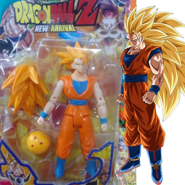 Boneco Goku Super Saiyajin Dragon Ball Z Anime Para Meninos Novo