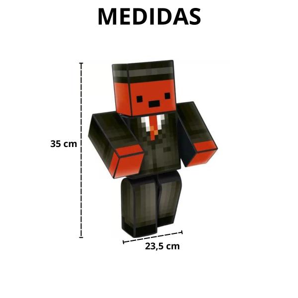 Imagem de Boneco Grande Kadu Minecraft Turma do Problems Articulado