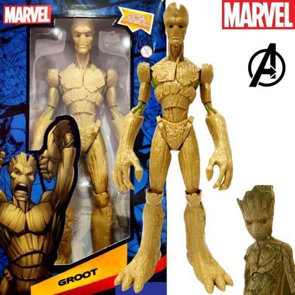 Imagem de Boneco Groot Articulado 22Cm Marvel Os Vingadores Brinquedo