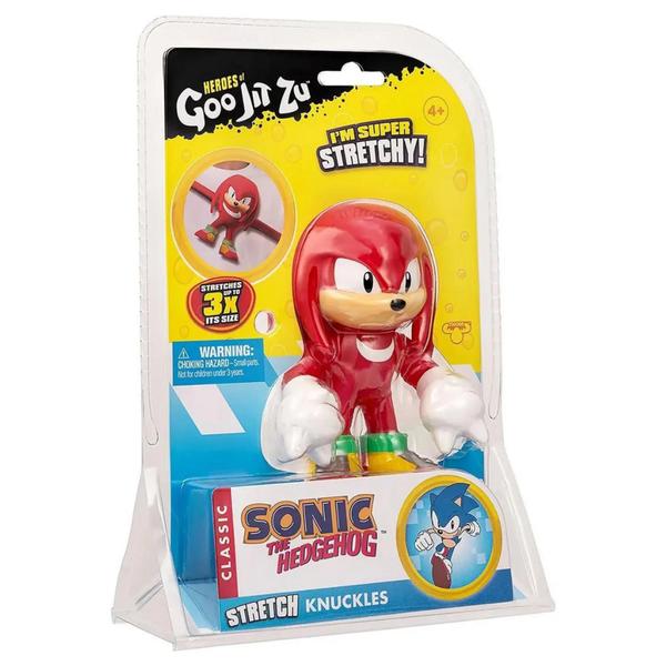 Imagem de Boneco Heroes Of Goo Jit Zu Knuckles The Hedgehog Sonic Estica 3x Mais Sunny - 7899573633677